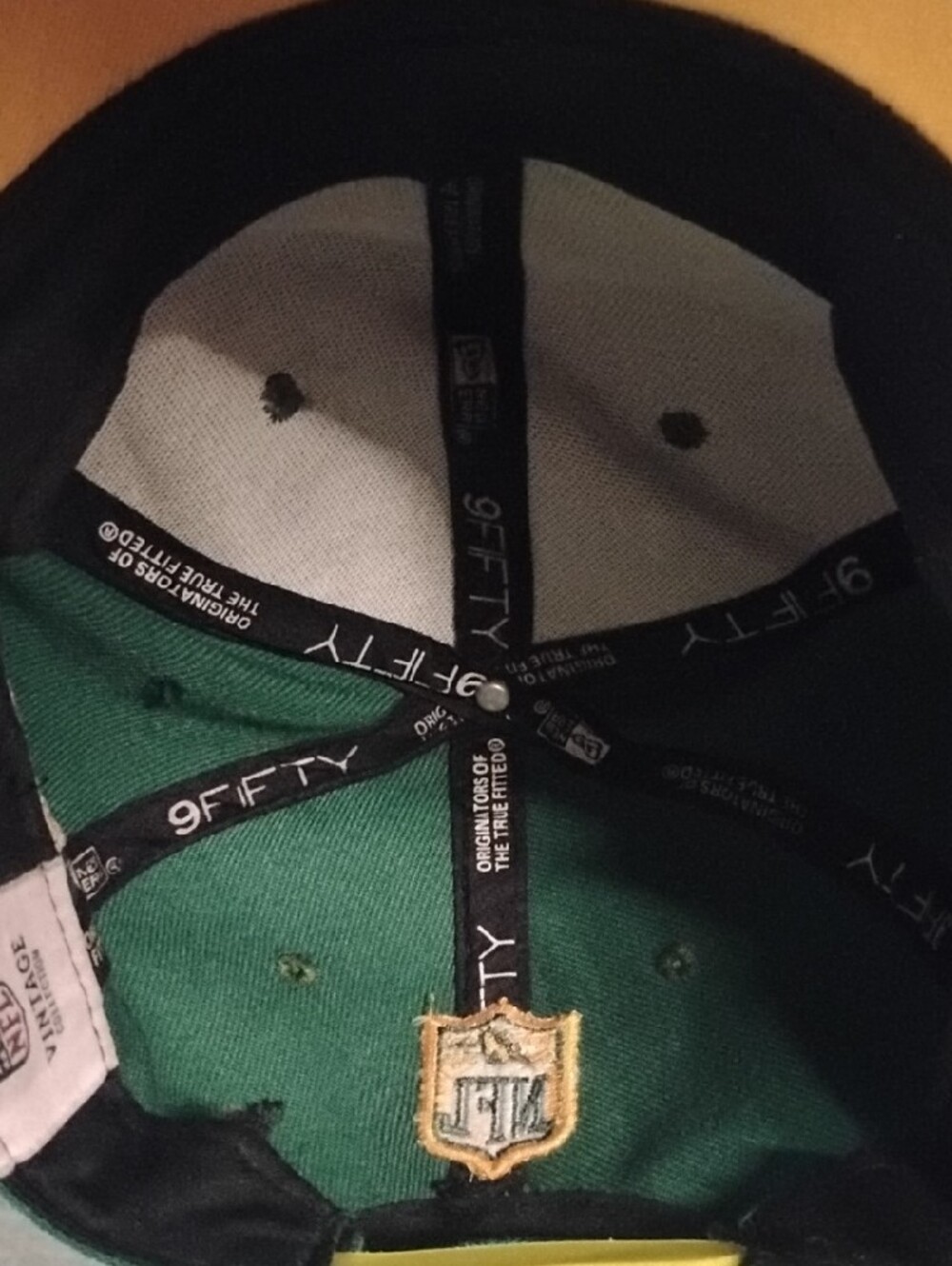 New Era Green and Yellow Green Bay Snapback Cap - Picture 6 of 8